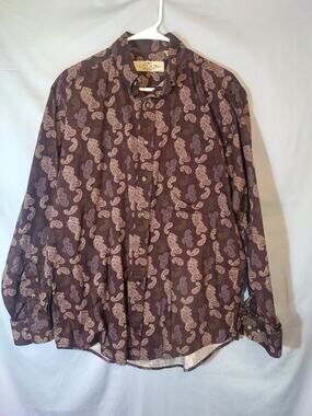 Cotton Mill Paisley Button Front Shirt